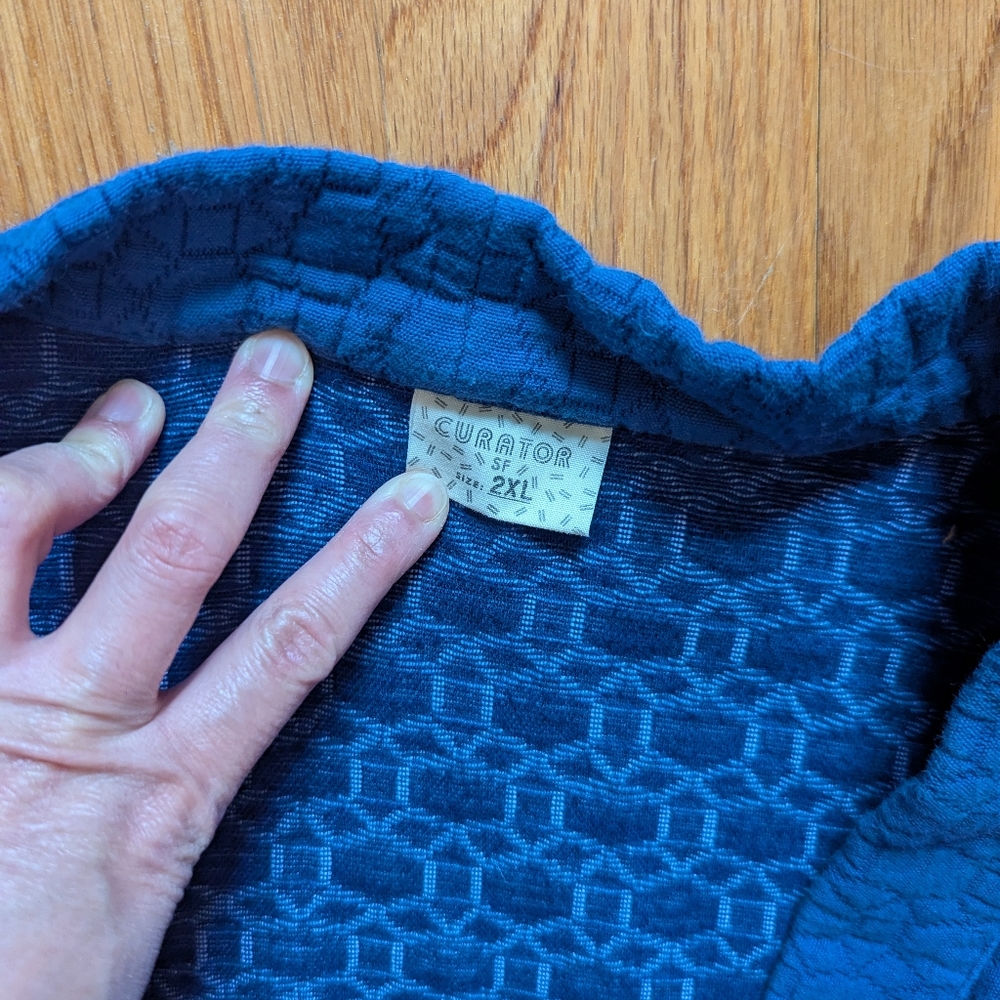 Curator SF Jules Cardigan, 2xl, Cobalt Blue - Picture 3 of 4